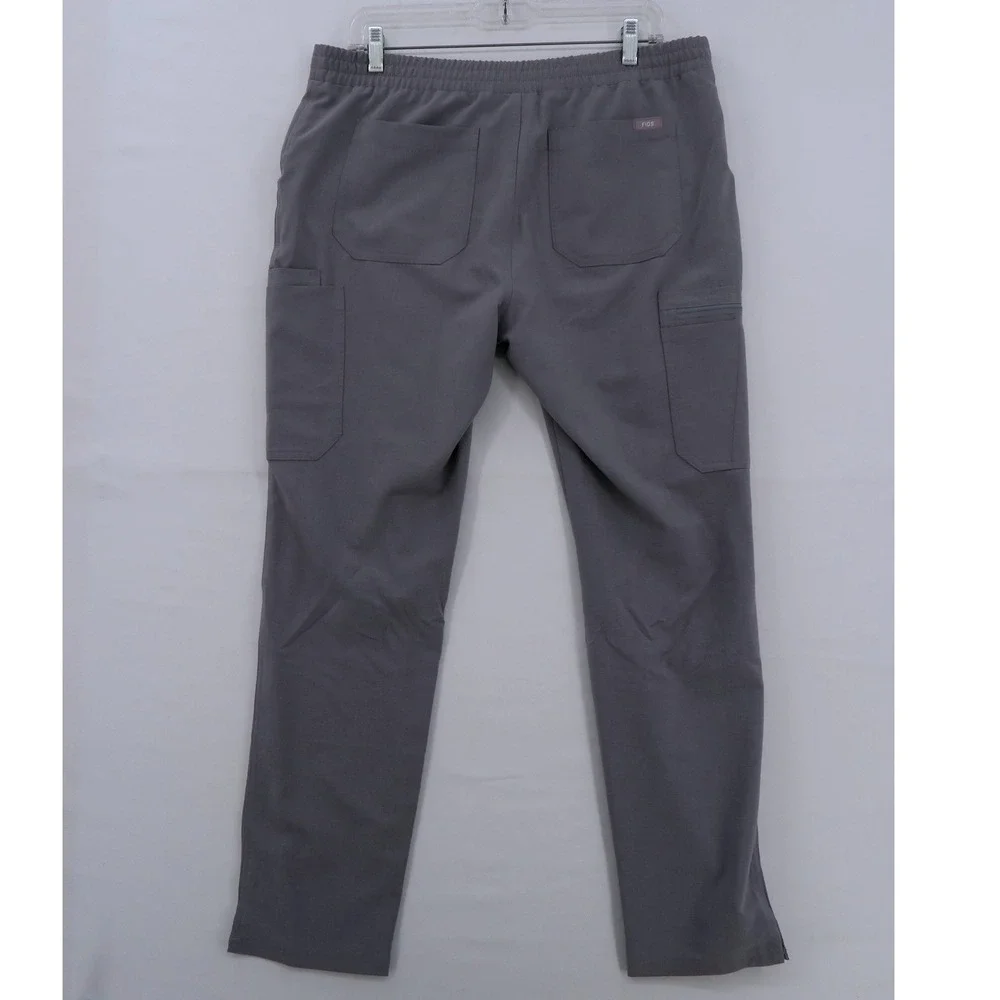 FIGS Technical Collection Scrub Pants Graphite Gray Mens Medium TW2000R Cargo
